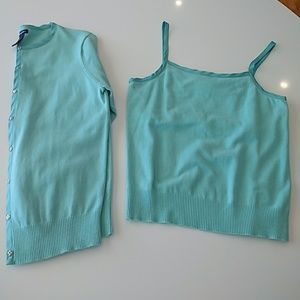 Light turquoise sweater set